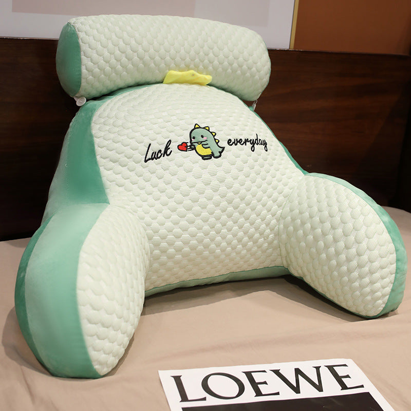 The Haven Reading Wedge — Plush Backrest & Lumbar Support Cushion