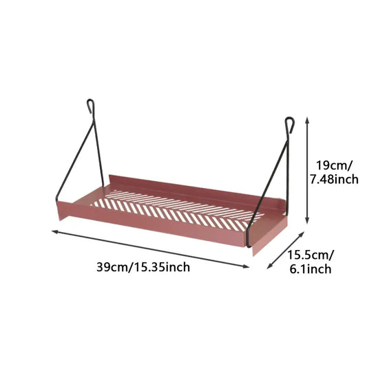 The Haven Modern Shelf — Decorative Metal Floating Wall Storage