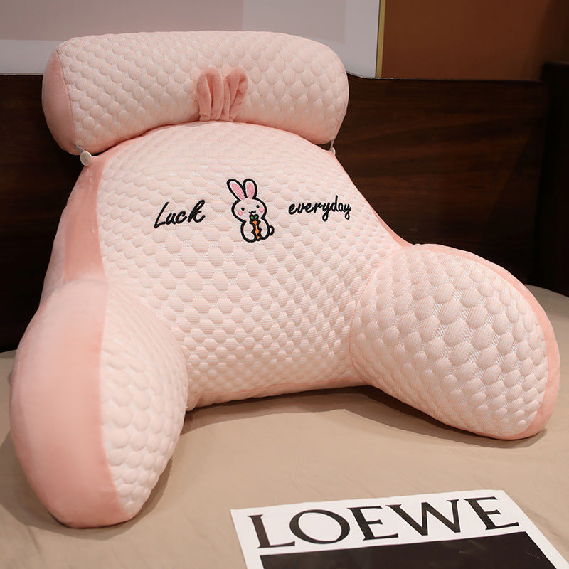 The Haven Reading Wedge — Plush Backrest & Lumbar Support Cushion