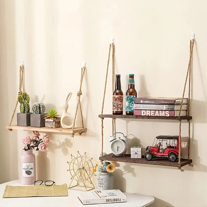 The Haven Floating Shelf — Rustic Wooden Wall Storage