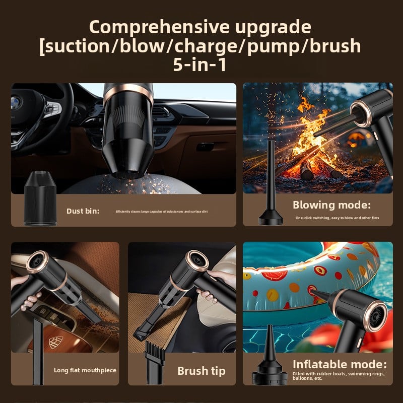AeroLux Cordless Handheld Vacuum — High-Power Suction for Home & Car