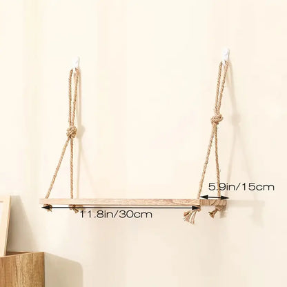 The Haven Floating Shelf — Rustic Wooden Wall Storage