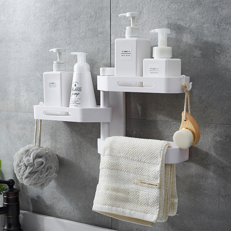 Storage Rack — Rotating No-Drill Organize