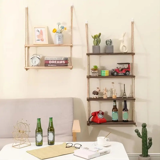 The Haven Floating Shelf — Rustic Wooden Wall Storage