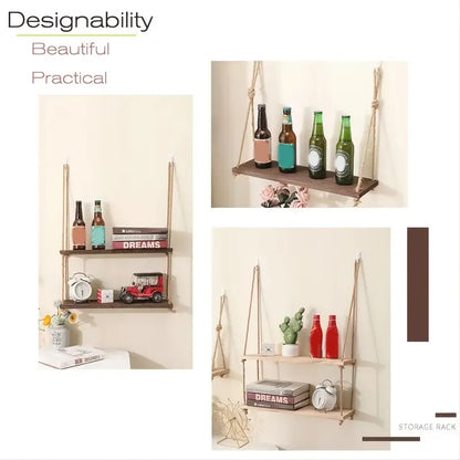The Haven Floating Shelf — Rustic Wooden Wall Storage
