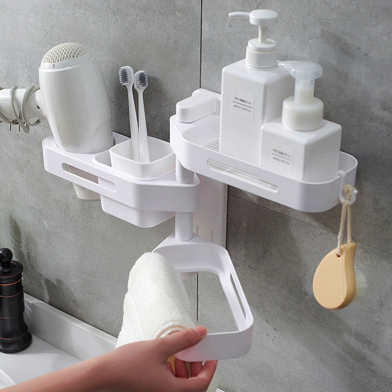 Storage Rack — Rotating No-Drill Organize