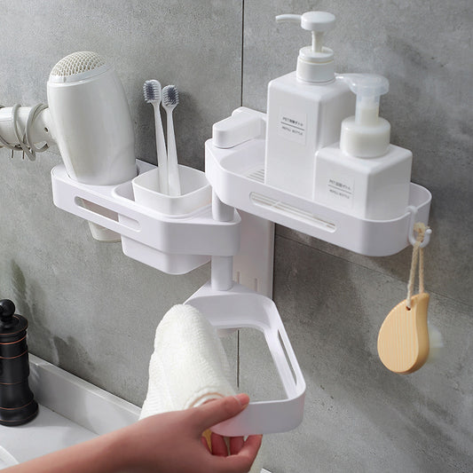 Storage Rack — Rotating No-Drill Organize