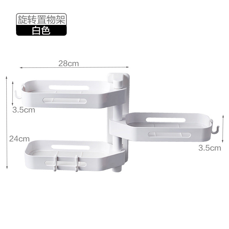 Storage Rack — Rotating No-Drill Organize